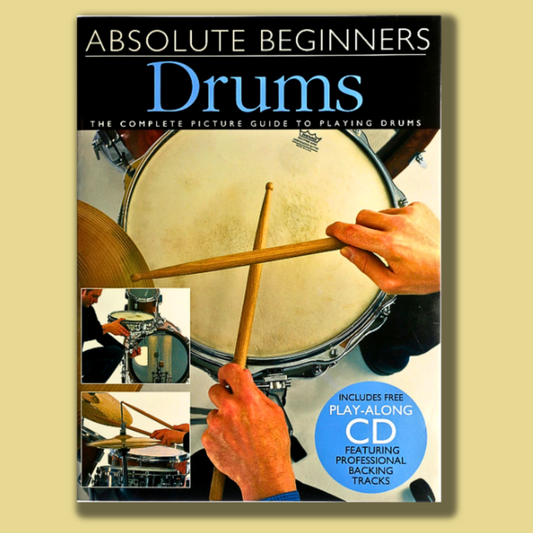 Absolute beginners drums book with CD