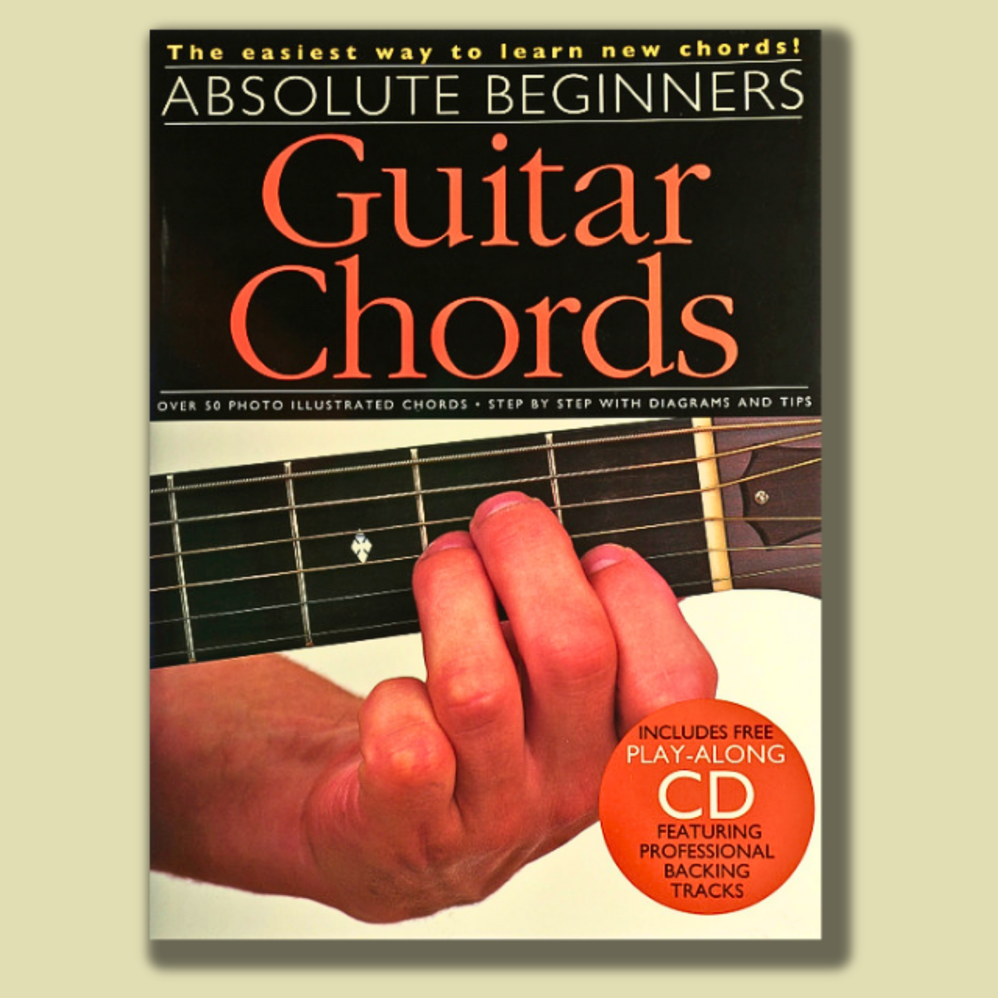 Absolute beginners guitar chords book with CD