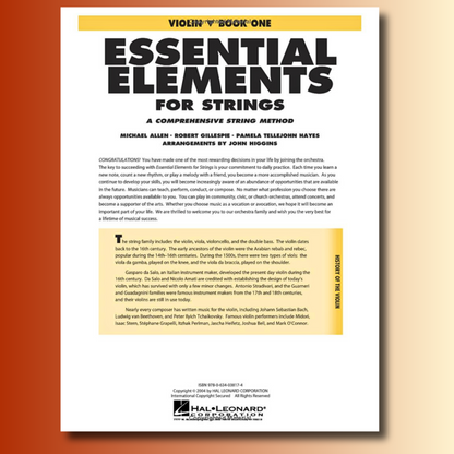 Essential Elements for Strings - Book 1 with Eei: Violin