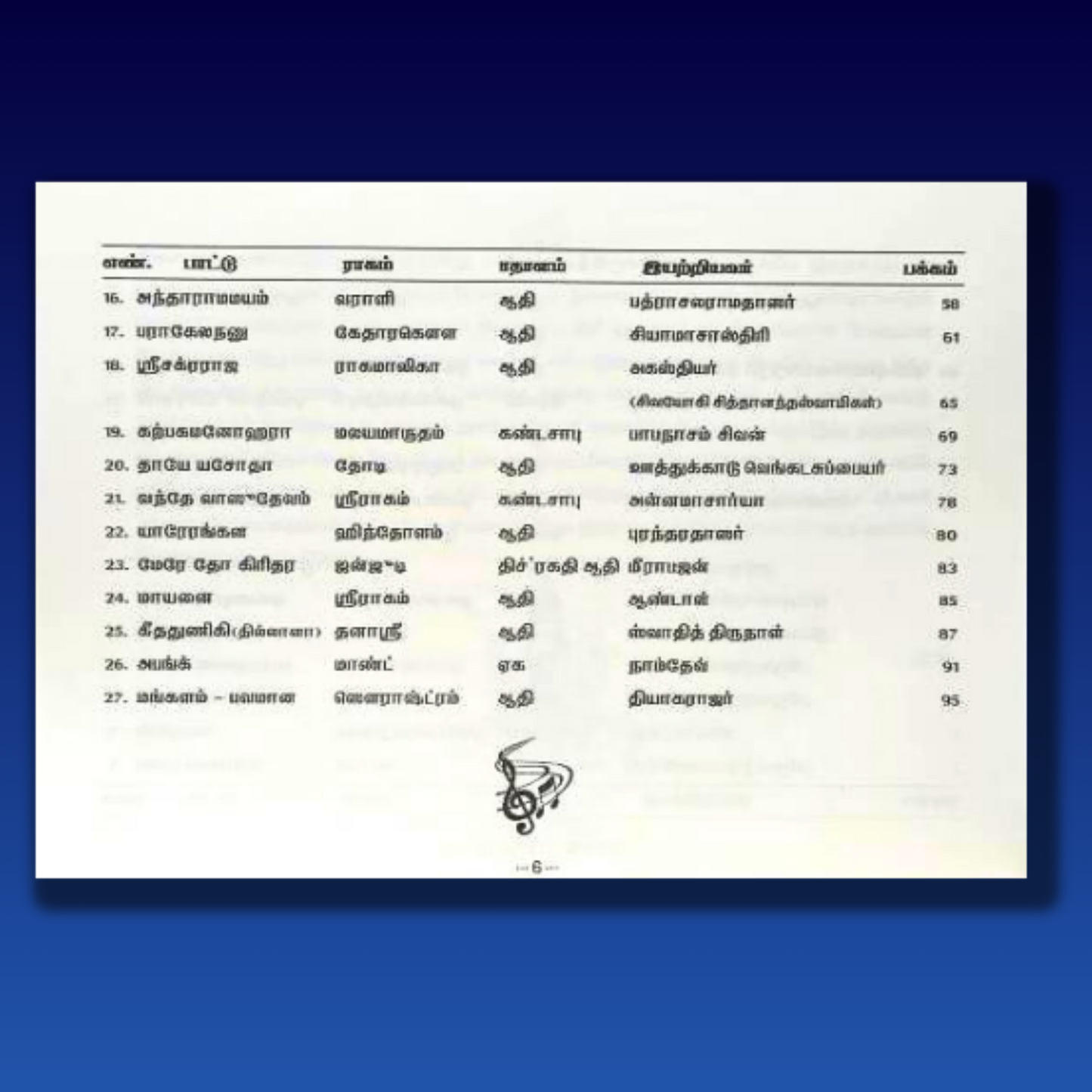 Kirtana Malika - Tamil