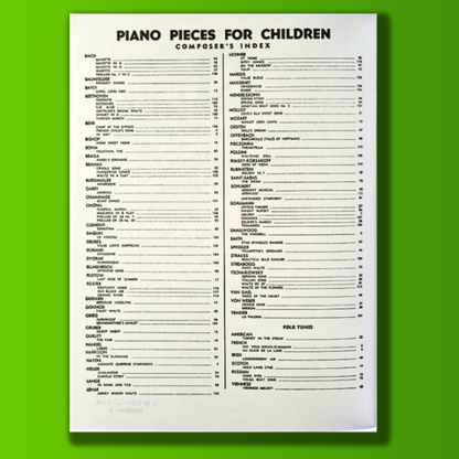 Piano Pieces for Children Everybody's Favorite Series 3 - Maxwell Eckstein